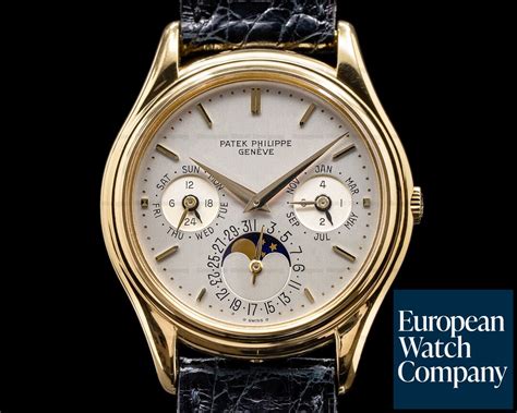 PATEK PHILIPPE, PERPETUAL CALENDAR, 18K YELLOW GOLD